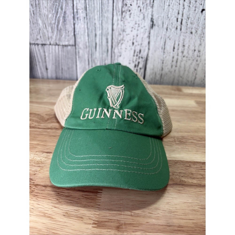Guiness Green Irish Beer Drinking Snapback Trucker Hat! VTG.